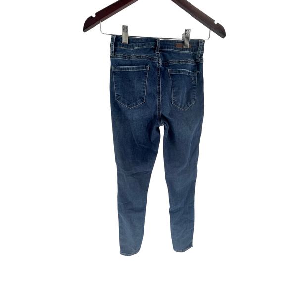 Articles of Society Dark Wash Blue Denim Skinny Jeans Women's Size 24 - Picture 6 of 8